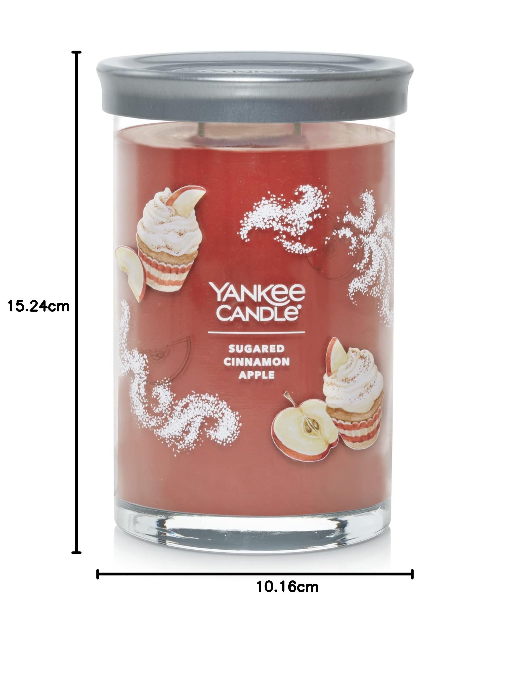 Yankee Candle Sugared Cinnamon Apple Signature Duftkerze im Glas, groß