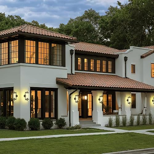 Miniatura 8 de Modernos apliques de pared para exteriores de 16 pulgadas, de metal antioxidante, lámparas de pared para exteriores, impermeables, con pantalla de