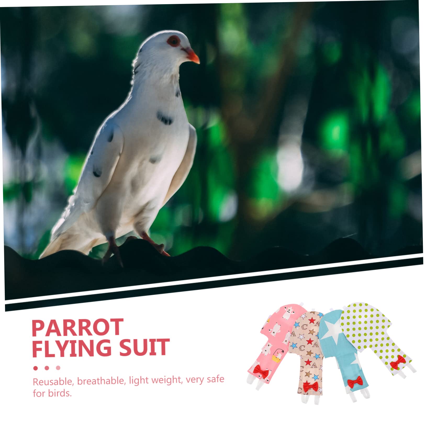 8pièces Couches Respirantes pour Oiseaux Culottes Créatives pour Perroquets Et Petits Oiseaux Accessoires De Voyage Les Fuites
