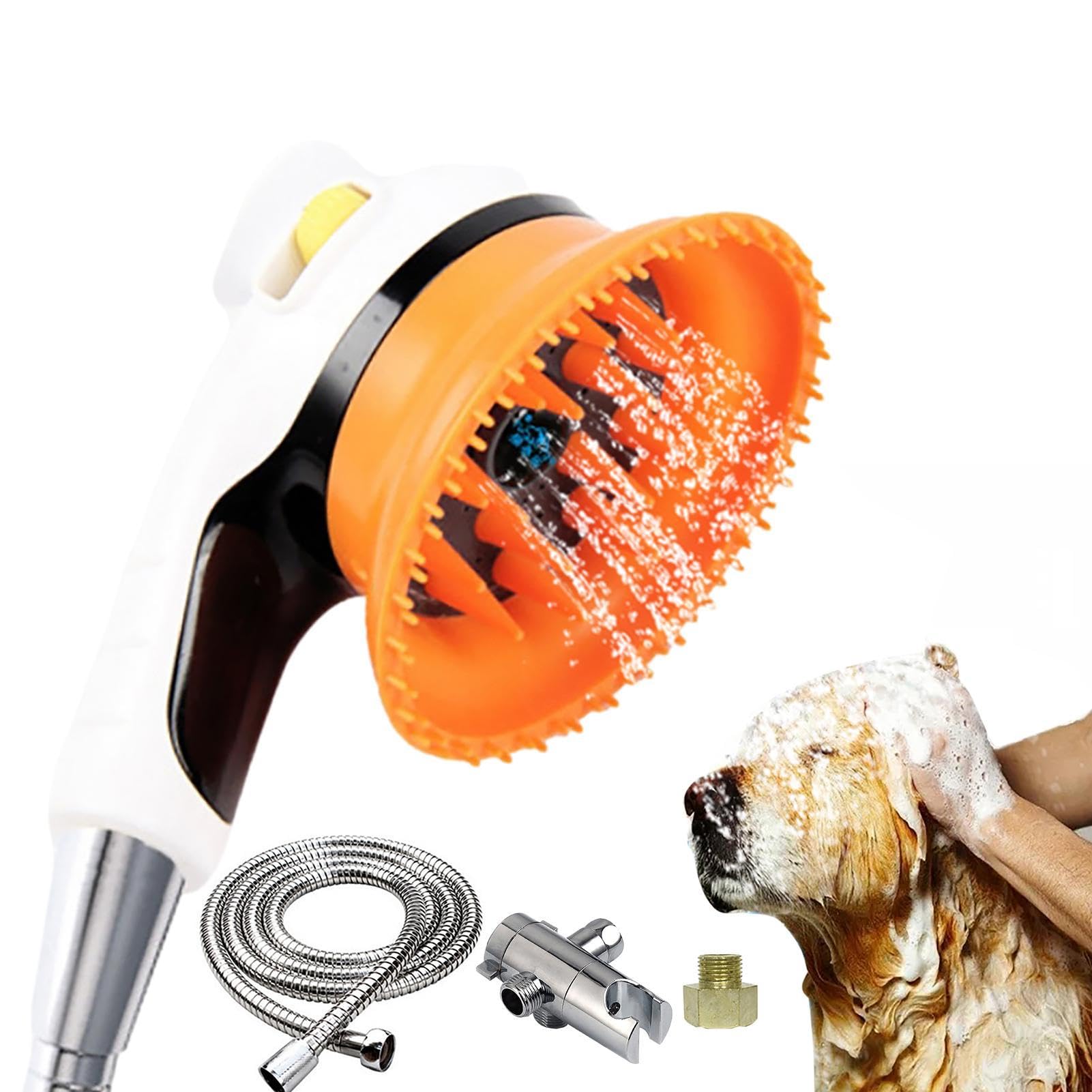 Pulvérisateur de douche pour chien et fixation robinet d'évier pour lavage