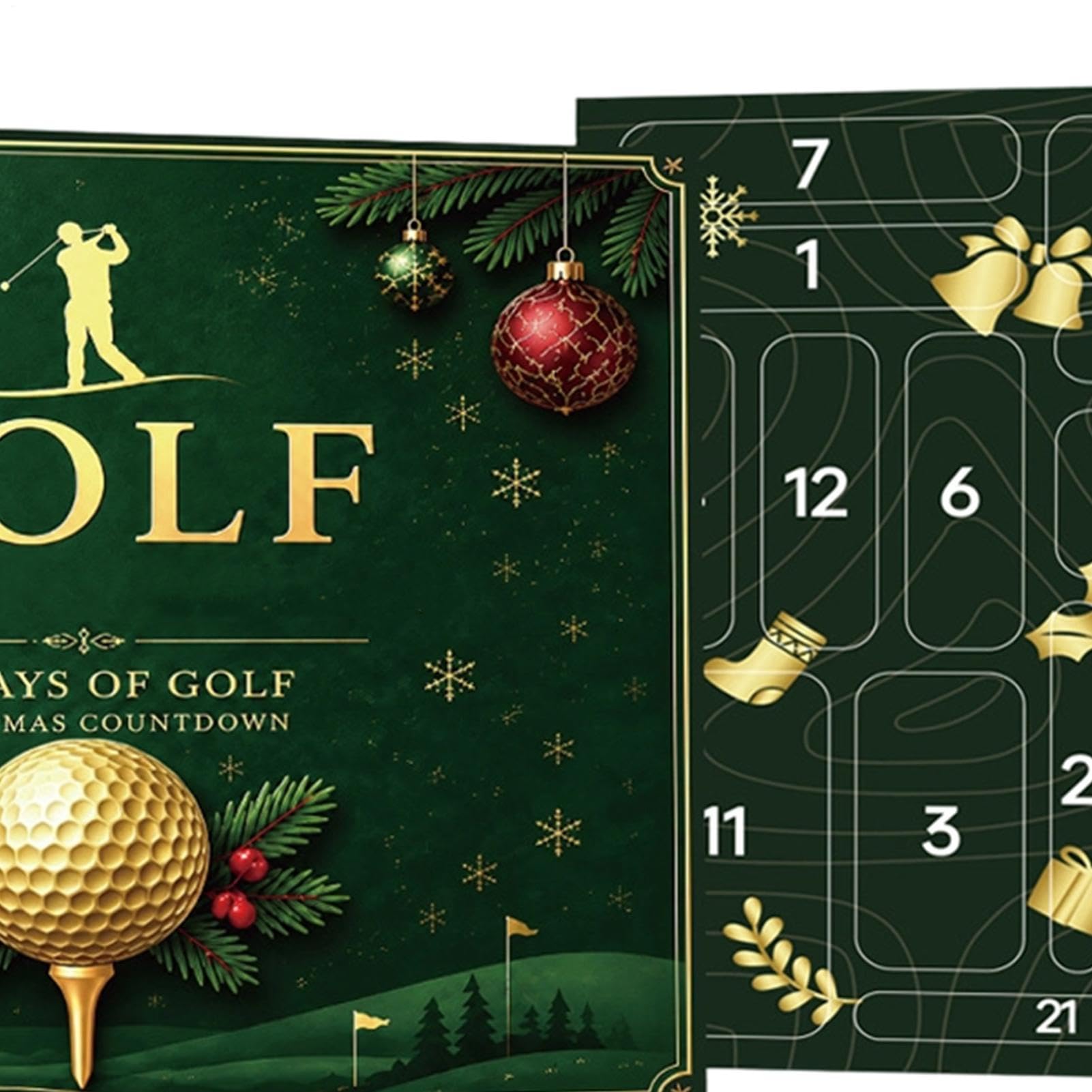 Calendario natalizio Golf Divot Repair Markers Tees