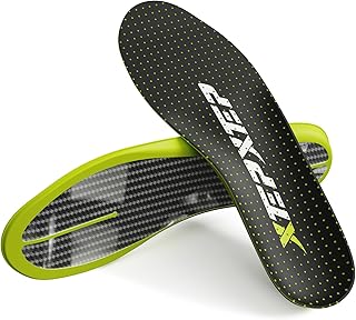2025 Sport Carbon Fiber Performance Insoles –Customized Inserts, Non-Cleated Shoes–Basketball, Volleyball, Racquet Sports, Running & More–Run Faster, Jump Higher, Recover Quicker, Protect from Injury