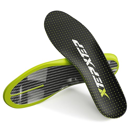 2026 Sport Carbon Fiber Performance Insoles –Customized Inserts, Non-Cleated Shoes–Basketball, Volleyball, Racquet Sports, Running & More–Run Faster, Jump Higher, Recover Quicker, Protect from Injury