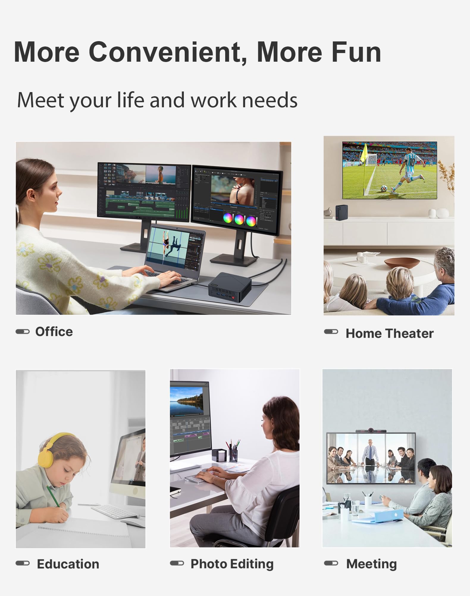 C1 Mini PC 11 Pro, Intel N97 Mini Desktop Computers (Beat N100/N95) 16GB RAM 512GB SSD Micro PC, HDMI 2.0, WiFi 5.2, BT 5.0, 2.5GbE LAN 4K Triple Display, Small PC for Business Home