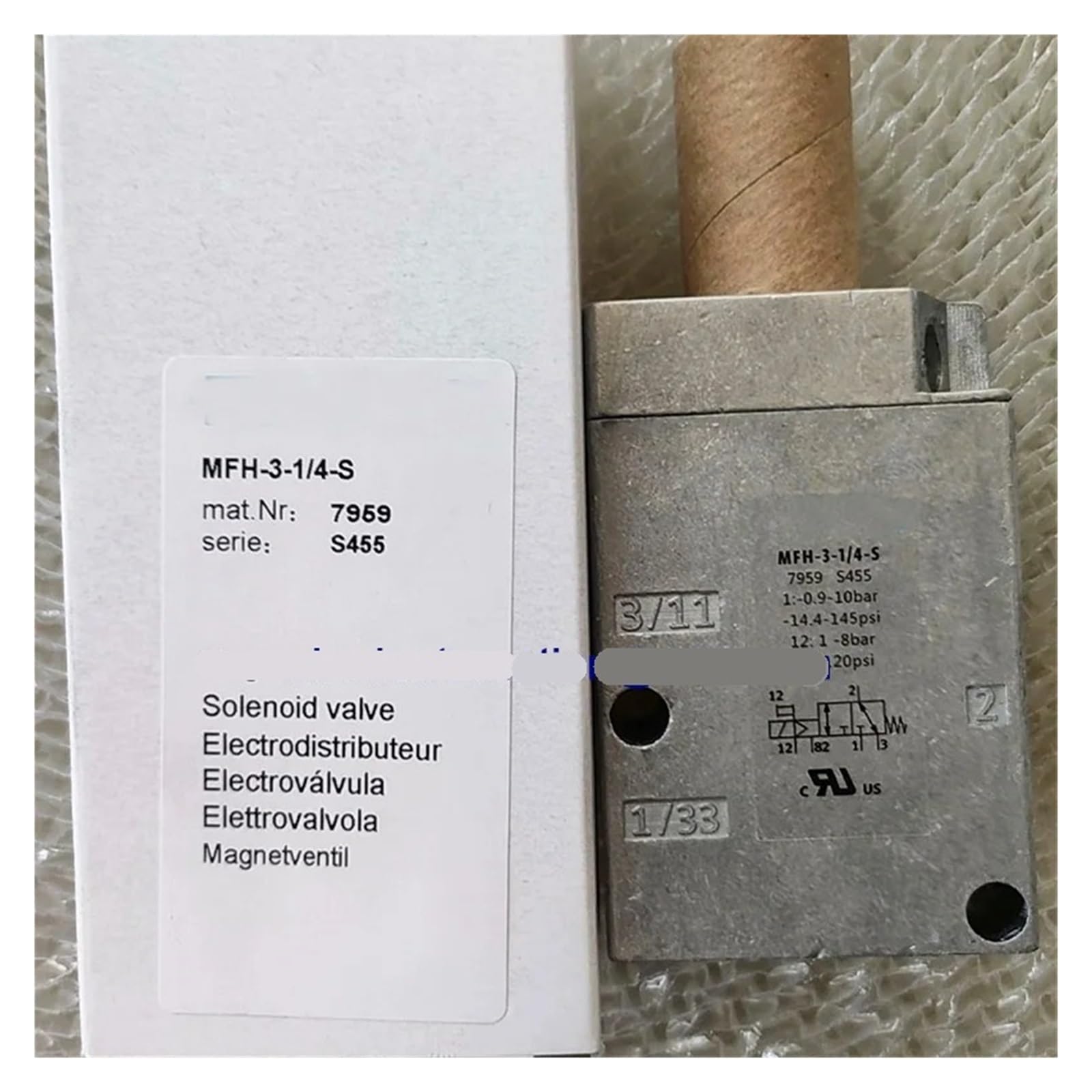 NACODLUL Solenoid Valve MFH-3-1/4-S 7959 Two-Position Three Way Valve