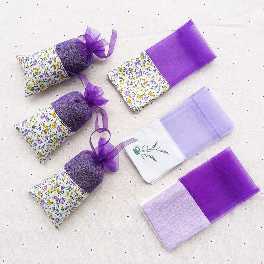 Lot De 20 Sachets Vides En Organza Avec Cordon - Pour Lavande, épices, Bijoux, Rangement Parfumé
