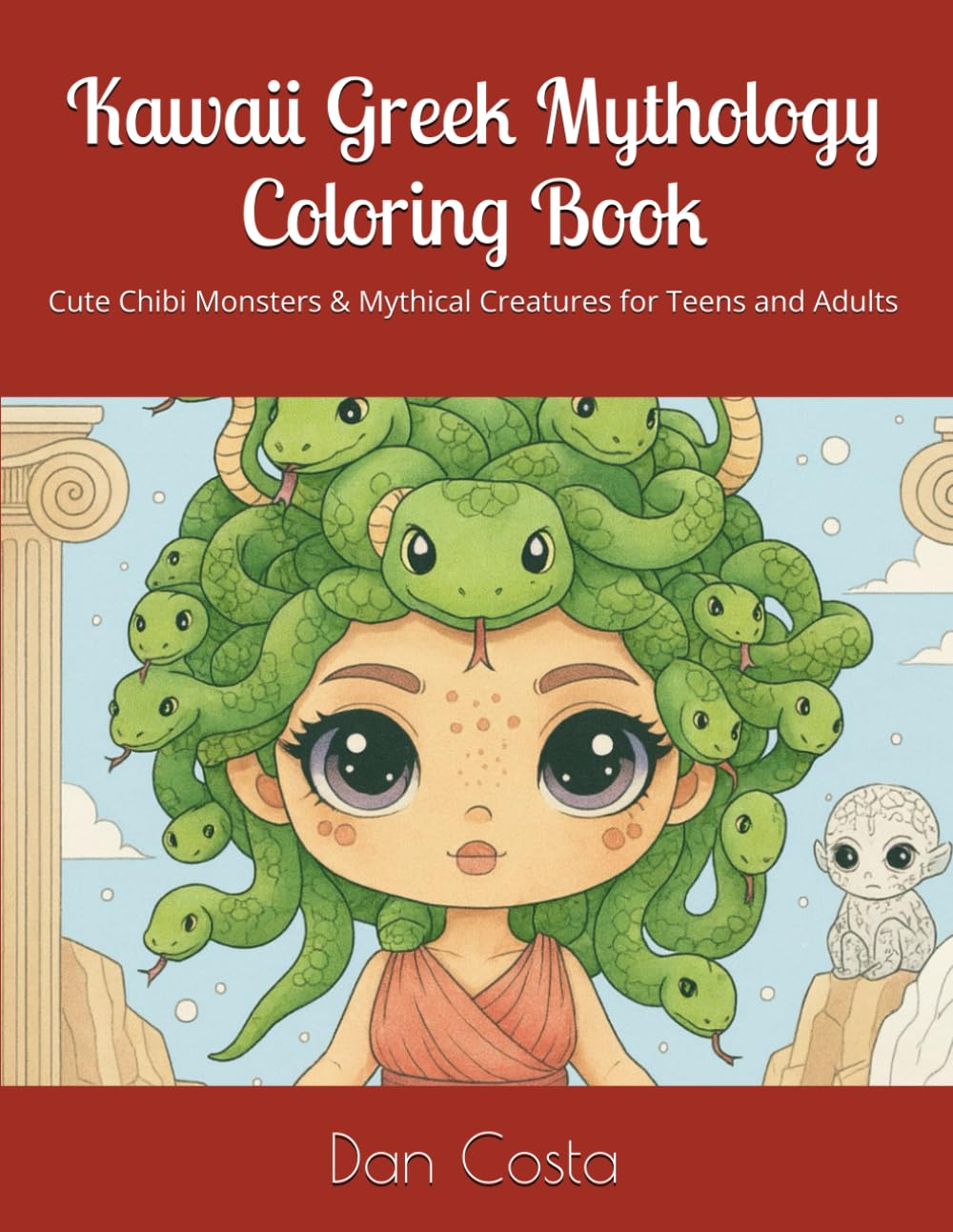 Kawaii Greek Mythology Coloring Book: Cute Chibi Monsters & Mythical Creatures for Teens and Adults