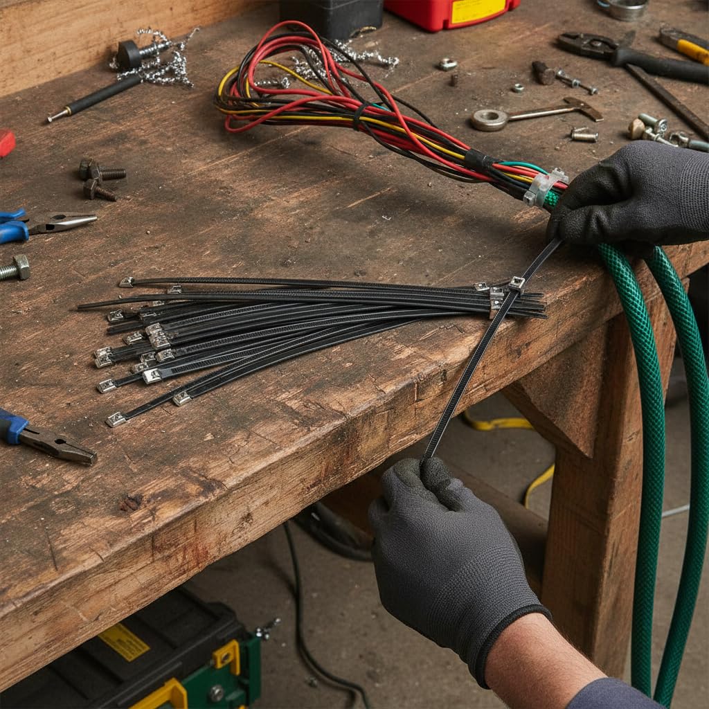 Fascette Stringicavo in Acciaio Inox 304, size to 3 | Meccanismo autobloccante, Fascette Autobloccanti, Gestione cavi domestici, Per Appassionati Fai da te