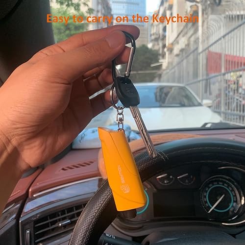 Miniatura 4 de SEMTION - Rompevidrios, llavero de emergencia para automóvil, cortador de cinturón de seguridad, paquete de 2 unidades