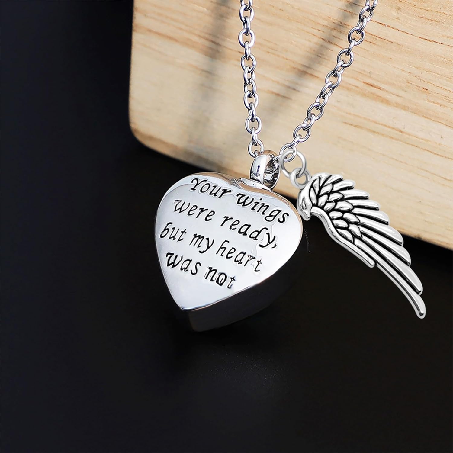 Custom Pet Ashes Necklace Personalized Memorial Urn Necklace for Ashes, Custom Cat Dog Ash Holder with Photo & Name, Silver Keepsake Jewelry Gift for Pet Loss