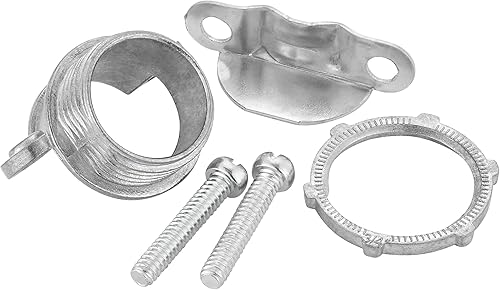 Miniatura 5 de Maxxima Conector de abrazadera de doble tornillo no metálico de 34 pulgadas para conducto de cable recubierto NM, fundición de zinc (paquete de 50)