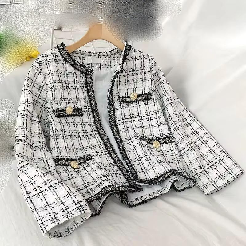 Veste courte tweed parfaite pour les journées d'automne - 3
