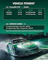 Vista 4 de SCITOO 18-B4791 18-B4790 Pinzas de freno de disco delanteras izquierda y derecha con soporte para Ford para Excursion 2000-2005, para Ford