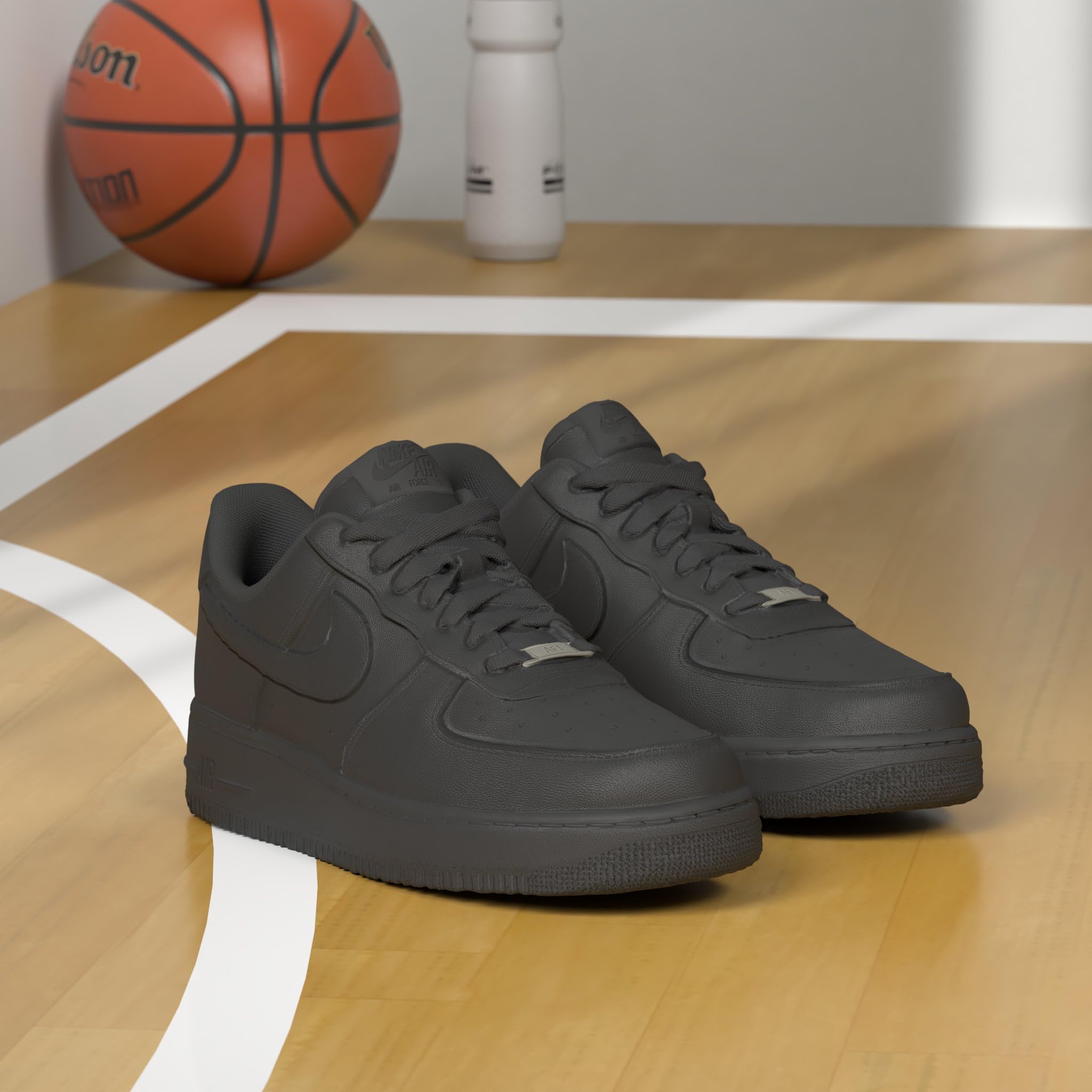 Nike Wmns Air Force 1 '07 Zapatos De Baloncesto Mujer Black 39 EU