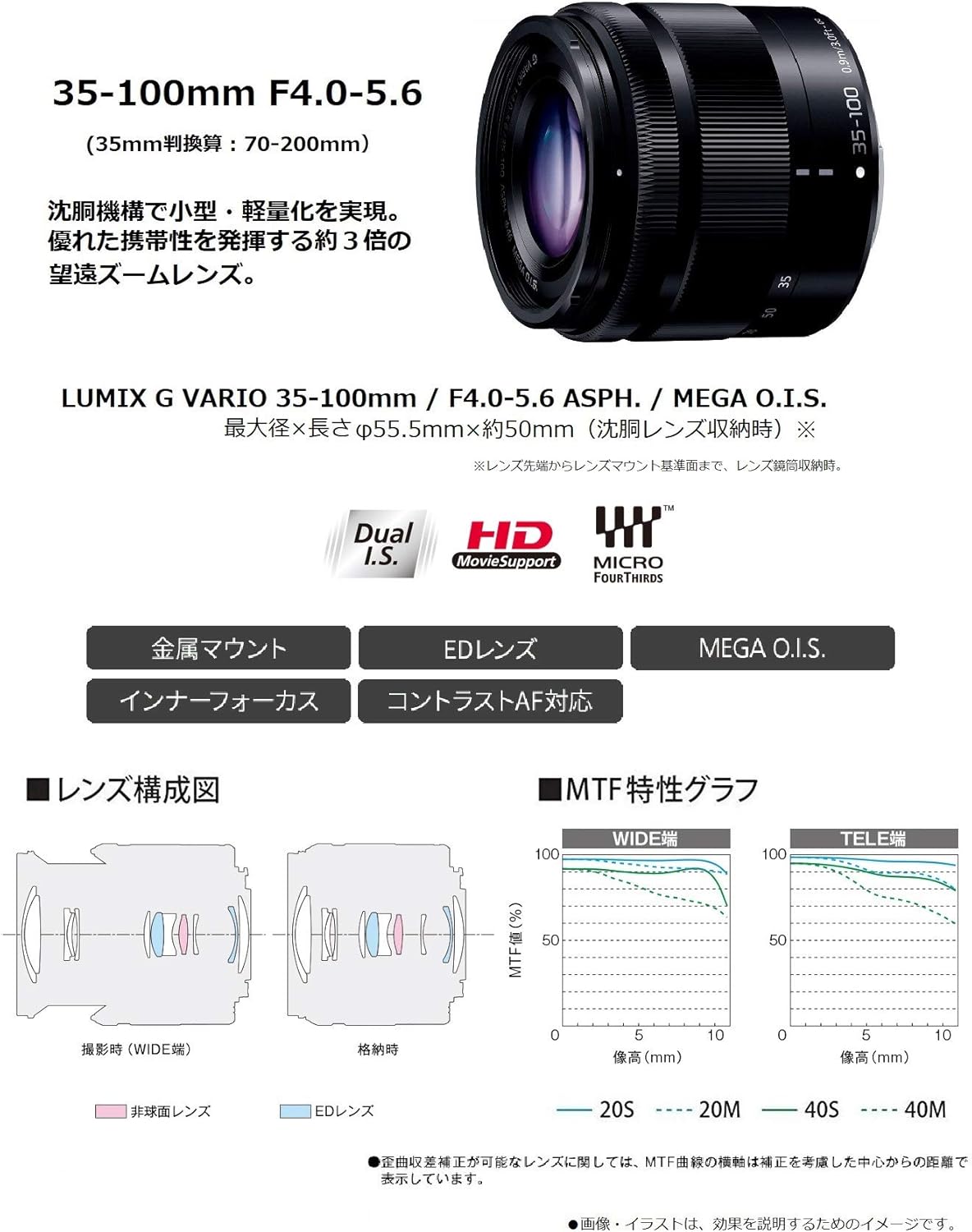 国産大得価 Panasonic 35-100mm f4.0-5.6の通販 by my shop