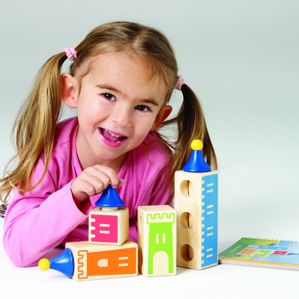 Smartgames - Castle Logix | Puzzle en Bois | Jeux éducatifs | Jouets pour Enfants 3 Ans 1 Joueur