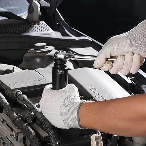 Vista 61 de VEVOR Juego de llaves de impacto, 19 piezas x 1/2 pulgadas métricas de 3/8-1-1/2 pulgadas, 6 puntos de zócalo profundo de 6 puntos, construcción