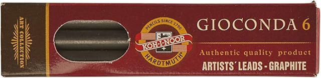 Koh-I-Noor Graphite Leads for 5.6mm Diameter 80mm 4B Mechanical Pencil, grey, 486404B001KZ
