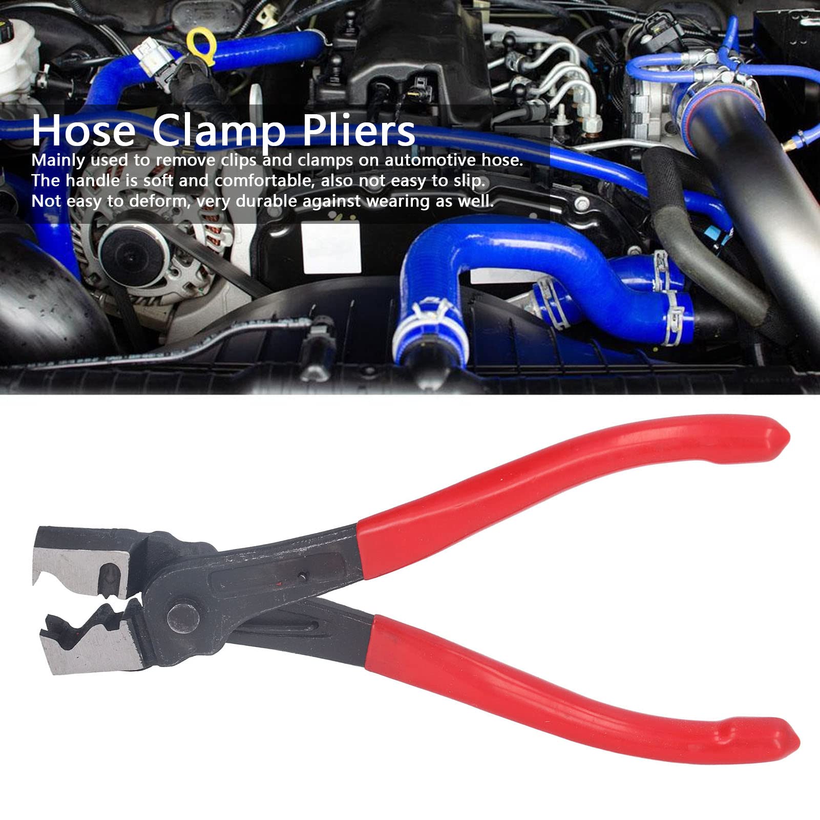 Pinza per Fascette Stringitubo Pinza per Collare Tipo R in Acciaio Al Carbonio per Risparmiare Manodopera Pinza per Fascetta per Stivale CV per la Manutenzione Automobilistica