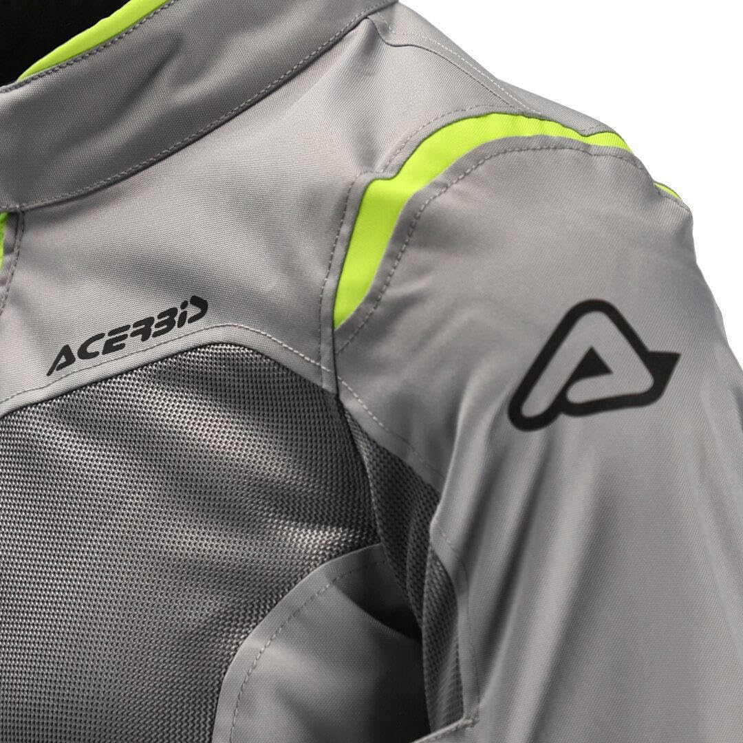 Acerbis Ramsey Vent 2.0 Mesh Ladies Kurtka tekstylna motocyklowa, szary/żółty, XL