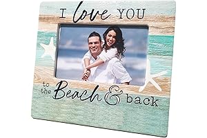 Couple Picture Frames 4x6,Nautical Theme Beach Photo Frame for Valentine's Day Decor