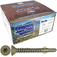 Vista 18 de Tornillos autoperforantes Tek Torx/Star Head de 14x2-3/4 para plataformas planas, remolques, cabeza de tornillo Torx T-30, 5 libras, 170 tornillos