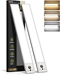 EZVALO 10inch Under Cabinet Lighting, LED Motion Sensor Light Indoor, 2400mAh USB Rechargeable Closet Lights, Dimmable & Magnetic Wireless Under Counter Lights for Kitchen, Pantry, Stairs (2 Pack)
