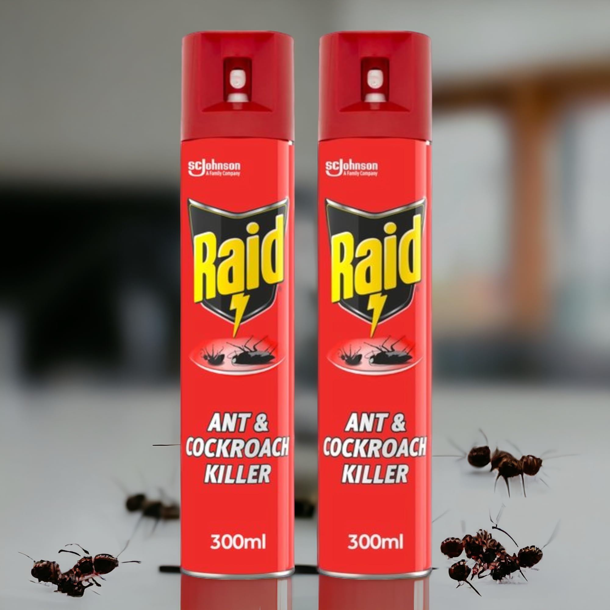 2 x 300ml Raìd Ant & Cockroach Killer, Insect Killer For Indoor Use, Long Lasting Protection for the Home (Total 600ml)