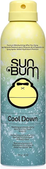 Sun Bum Cool Down After Sun Spray, Made with Aloe Vera and Cocoa Butter to Soothe and Hydrate, Vegan and Cruelty Free, 170 g