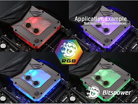 Bitspower مونوبلوك X370C6E النيكل-ROG مصدق