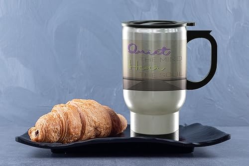 Vista 58 de TJ Originals Buddha Quotes Quiet the Mind and the Soul Shall Speak Regalos para ella – Taza de cerámica de 11 oz – Regalos de paz