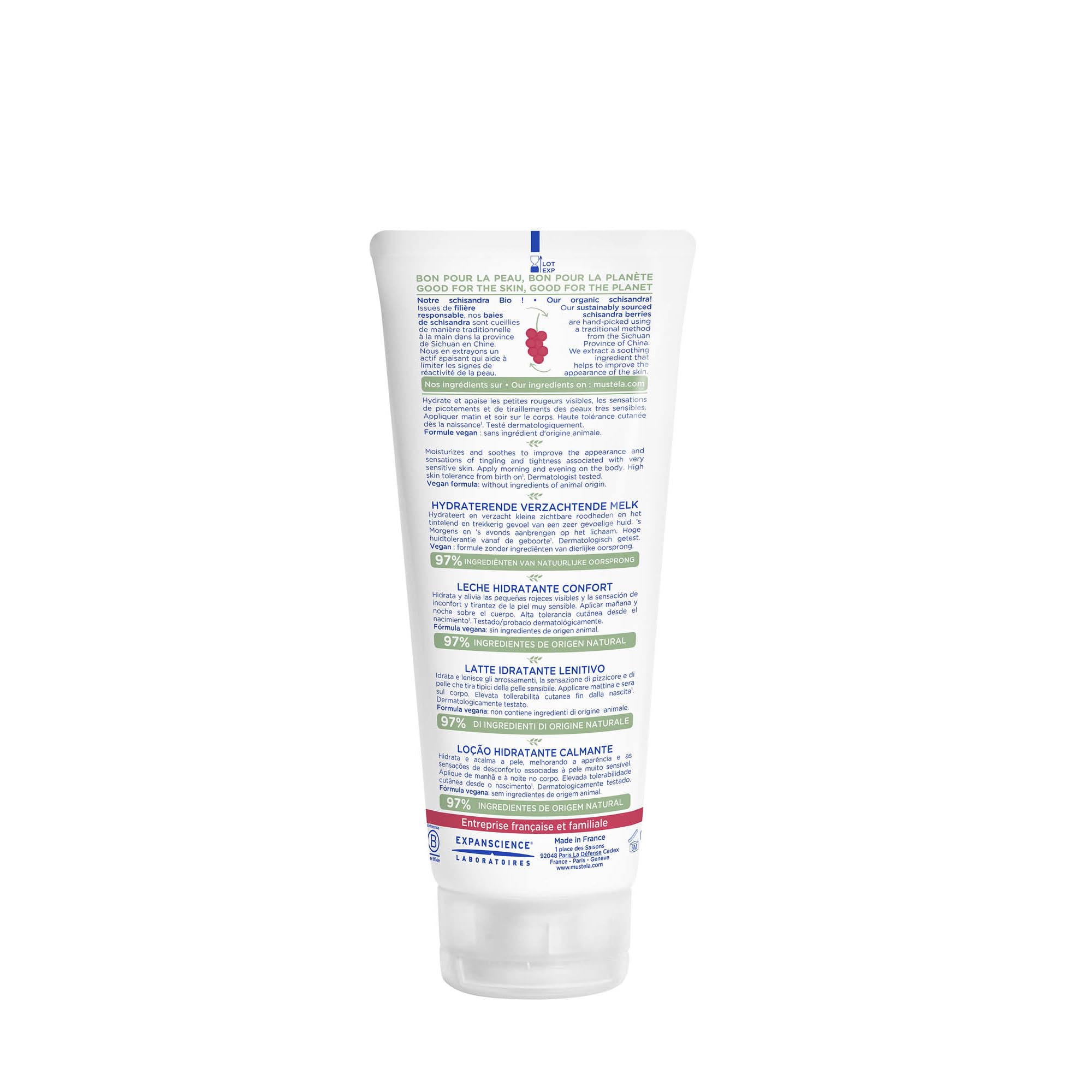 Mustella Latte Corpo Lenitivo al Perseose di Avocado BIO 200ml Idratazione Quotidiana Pelle Ipersensibile