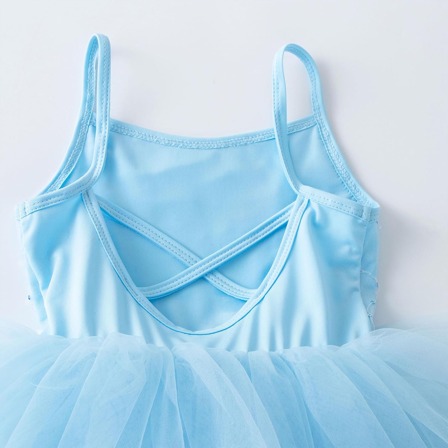 KARETT Toddler Ballet Dress with Snap Ballerina Outfit Sleeveless Dance Leotard for Girls 1-7 Years