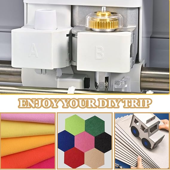 Scoring Wheel Combo Pack Tool, Scoring Wheel Compatible with Cricut Maker Machine, Single Scoring Wheel Tip+Double Scoring Wheel Tip and Quickswap Drive Housing,for Making Cards,3D Home Decor Etc