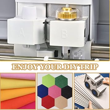 Scoring Wheel Combo Pack Tool, Scoring Wheel Compatible with Cricut Maker Machine, Single Scoring Wheel Tip+Double Scoring Wheel Tip and Quickswap Drive Housing,for Making Cards,3D Home Decor Etc