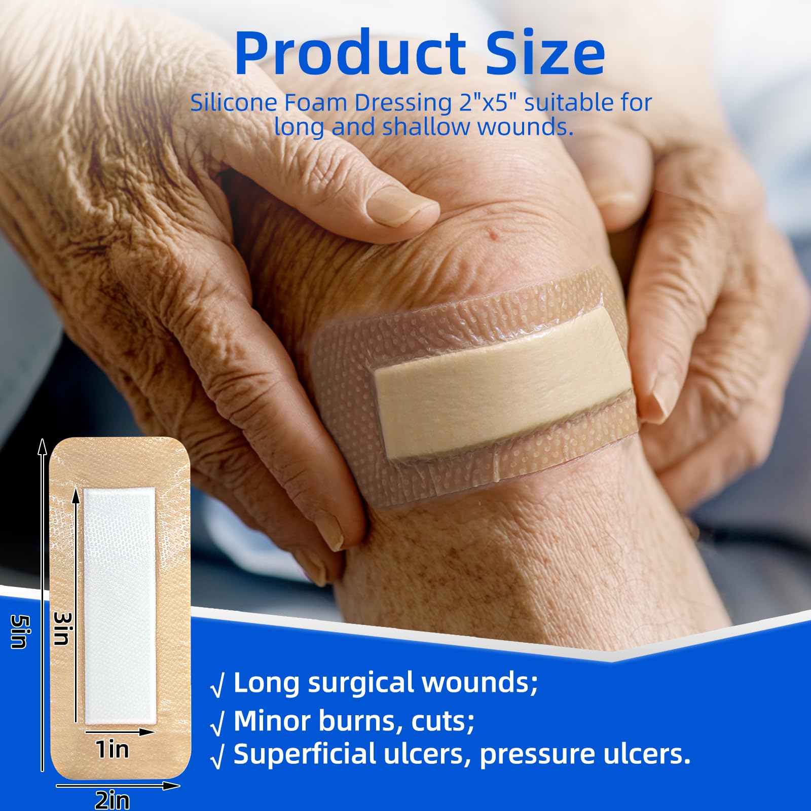 Ultra Soft Silicone Wound Dressings - 10 Pcs -4