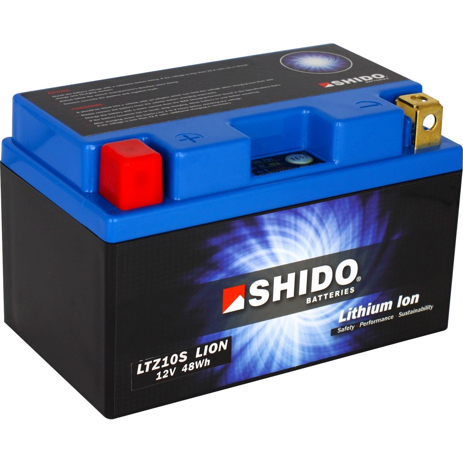 SHIDO LTZ10S LION -S- Batterie Moto Lithium Ion