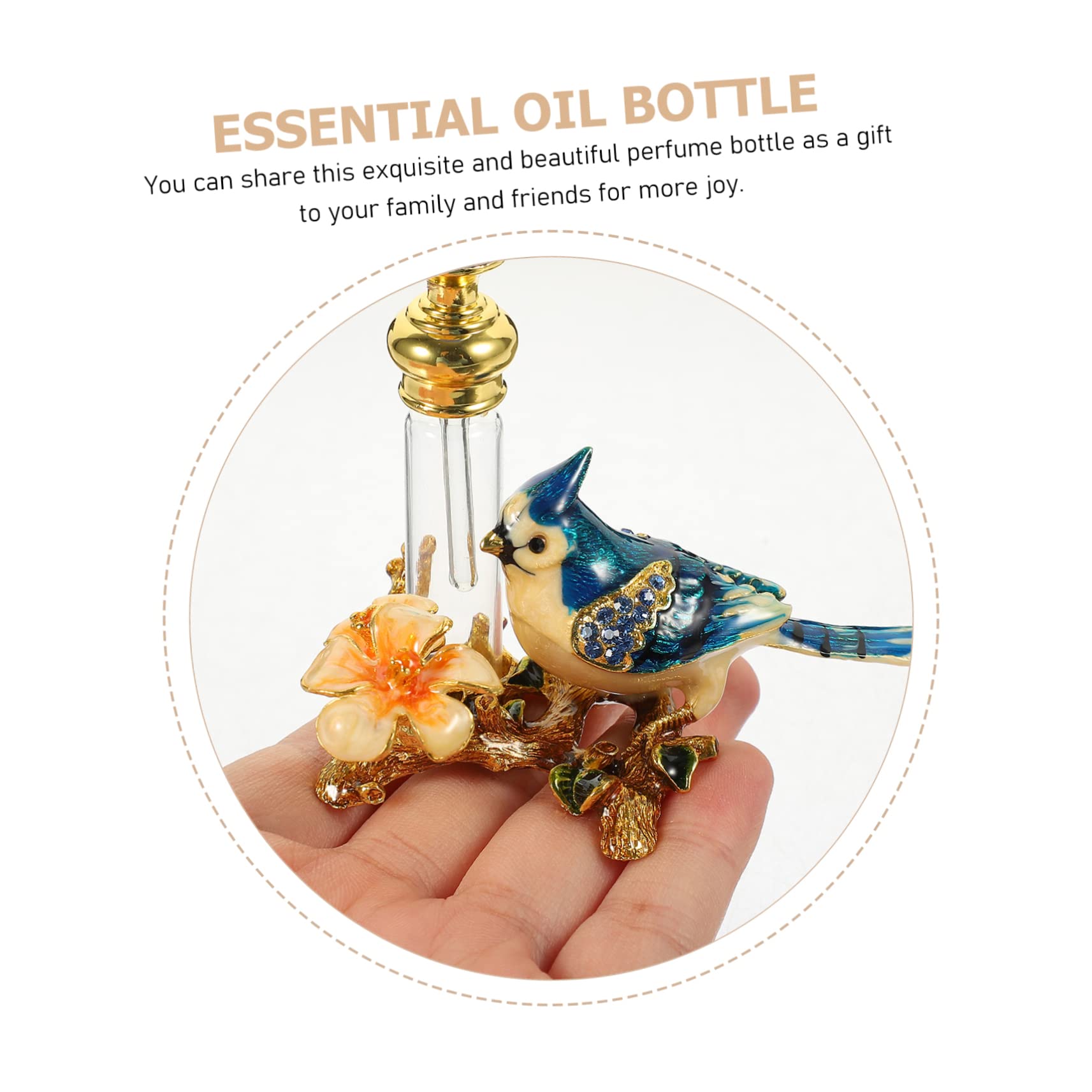 Baluue 2pezzi Bottiglia Profumo Vuota Elegante Stile Retro Per Oli Essenziali e Profumi Per Uso Personale e Professionale Design Pratico e Stile Raffinato