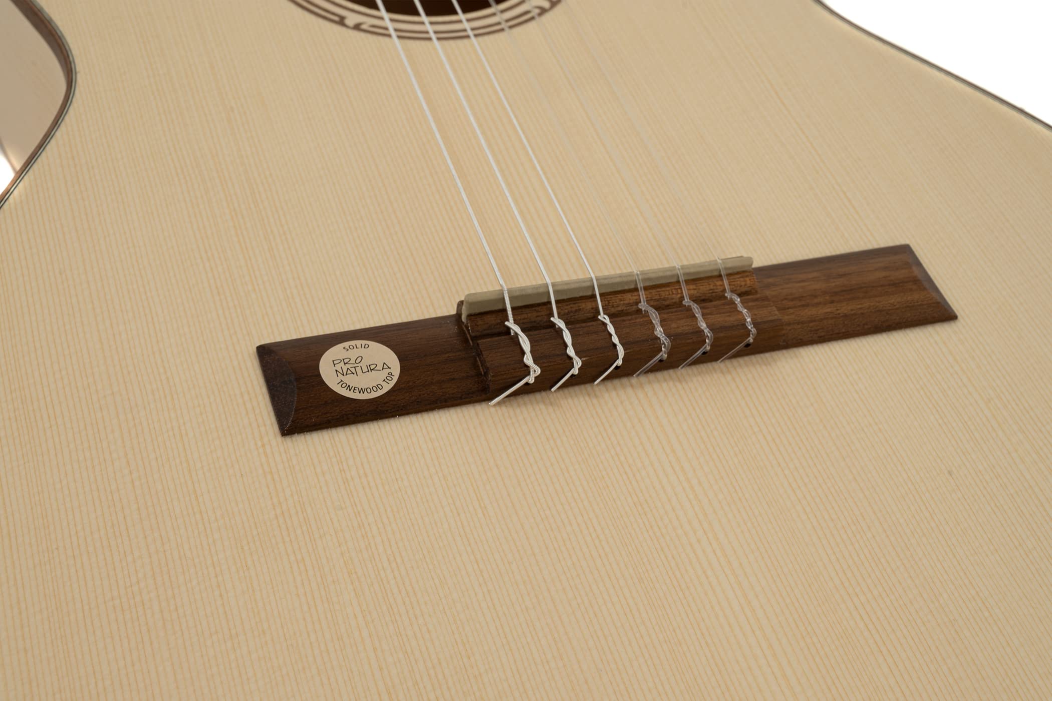 GEWA guitare de concert, guitare classique Pro Natura Silver - taille 4/4 - table en épicéa massif - fond/éclisses érable - couleur naturelle - satiné - cordes Hannabach - fabriquée en Europe