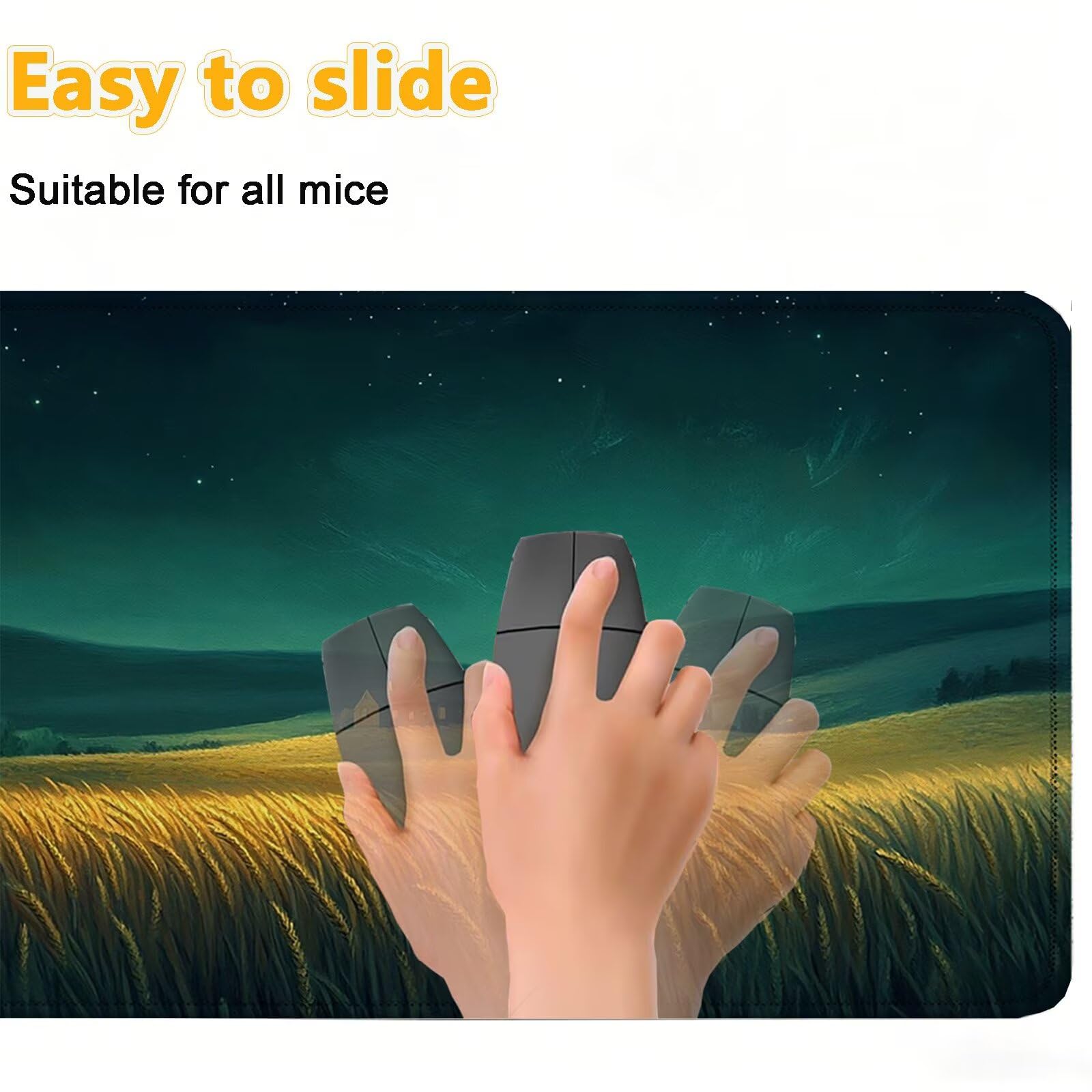Tappetino Mouse 900x450mm | Superficie Ultra-Liscia | blu 0-z602