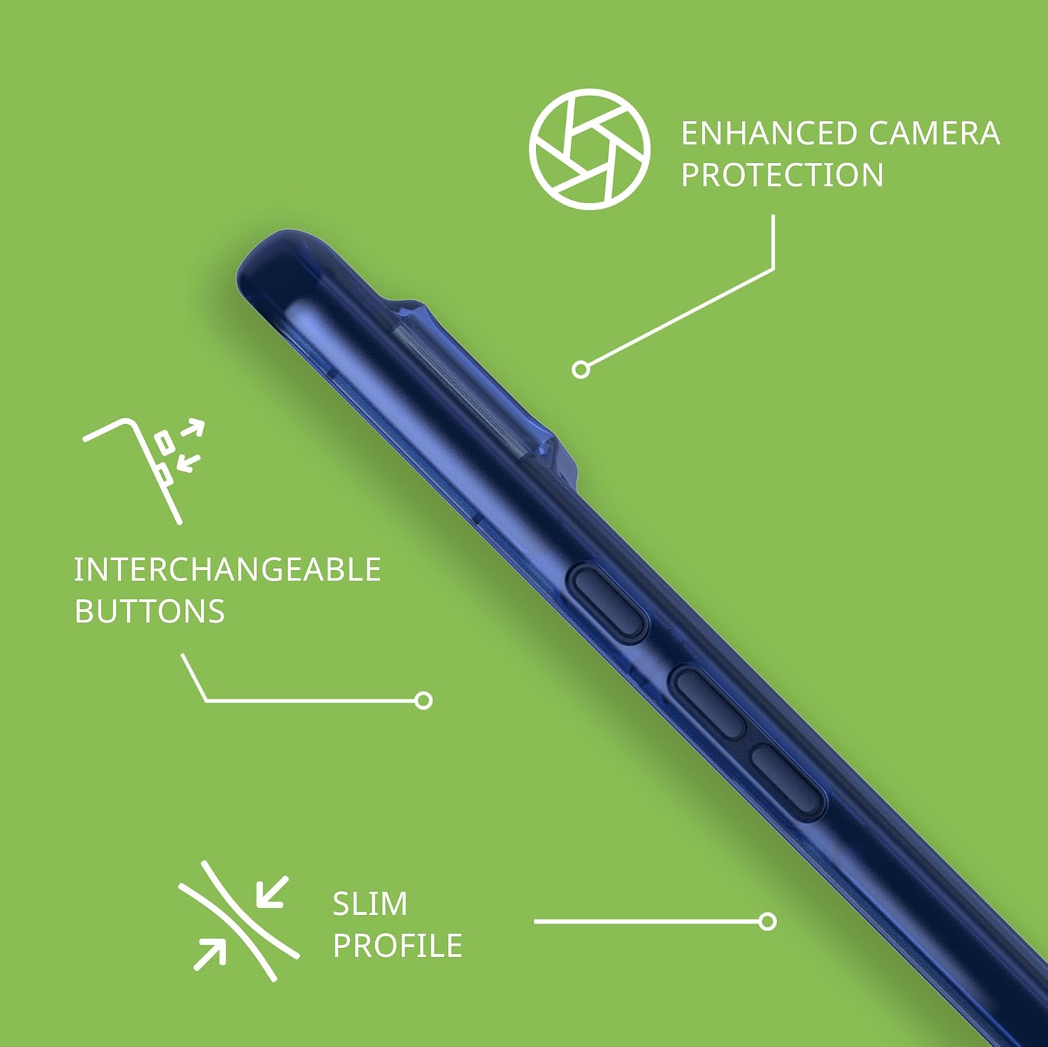 Tech21 Evo Check for Google Pixel 8 Pro - Impact Protection Case - Midnight Blue