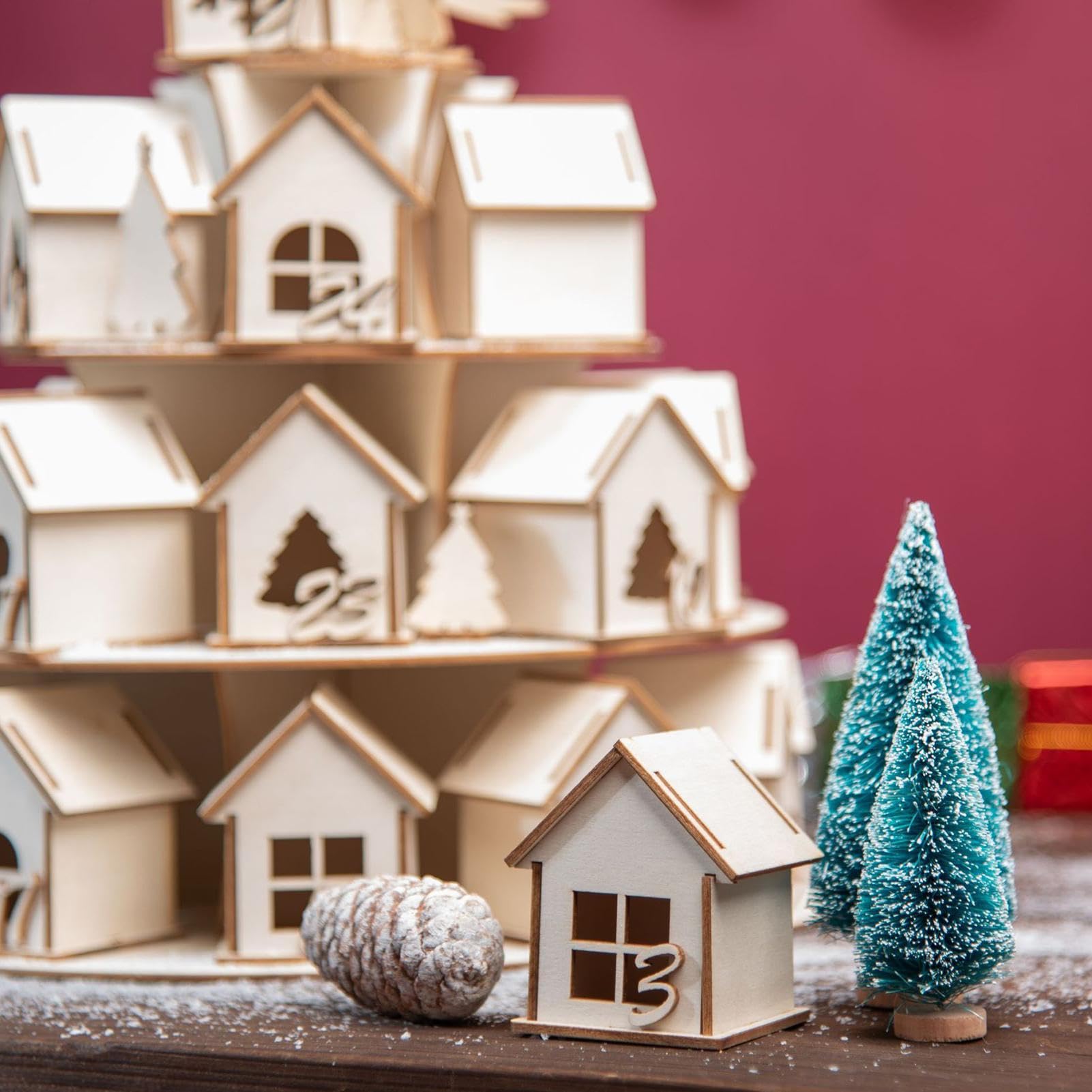 Casa Vuota Del Conto Alla Rovescia Di Natale Decorazioni Festive Per Le | Casa Per Il Conto Alla Rovescia Di 24 Giorni Per Bambini Ragazze Ragazzi Donne Uomini Ed