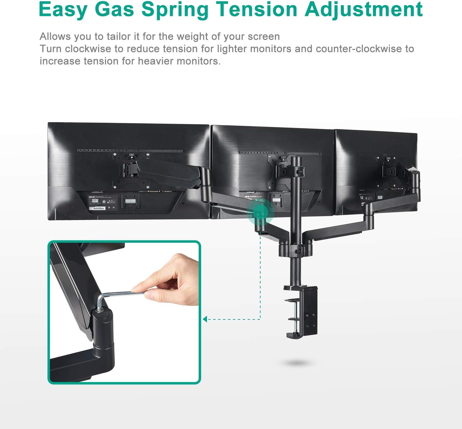 Blасk Frіdау 🔥 EleTab Triple Monitor Stand Mount - Full Motion Swivel 3 Monitor Desk Mount Stand Articulating Gas Spring Arms Fits Computer Screens 13 to 27 inches, Each Arm Holds up to 17.6 lbs Bеѕt Cуbеr Dеаlѕ 🔥 EleTab Triple Monitor Stand Mount - Full Motion Swivel 3 Monitor Desk Mount Stand Articulating Gas Spring Arms Fits Computer Screens 13 to 27 inches, Each Arm Holds up to 17.6 lbs