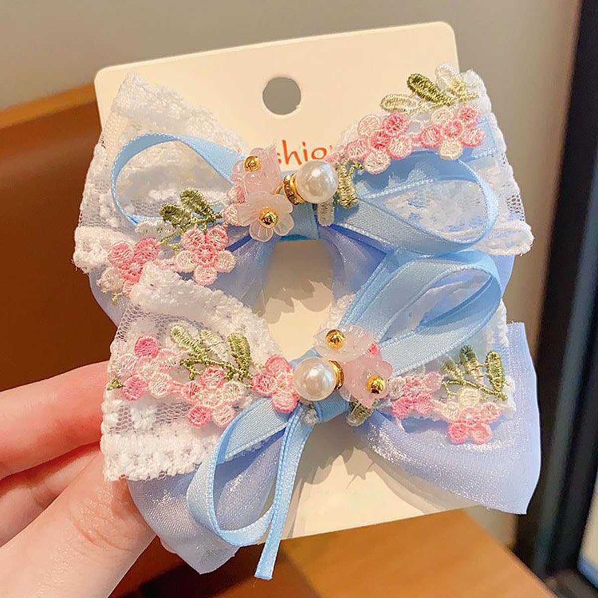 16 Pcs Kid Girls Pearl Bow Hair Clip Cute Flower Hair Clips Barrettes Accessories for Infants Toddlers Baby Kids