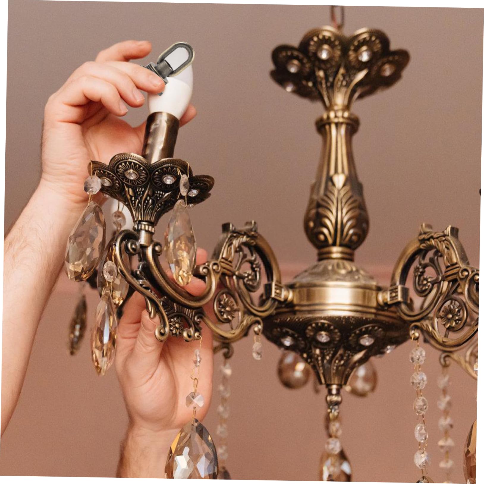 Balacoo 3sets Ceiling Loop Fastener Zinc Alloy Eye Bolt for Pendant Lights Heavy Duty Ceiling Loop Ring Screw 4pcs*3