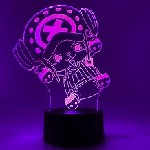 Otaku Lamps Chopper One Piece - Anime Lamp Figure Night Light 16 Colors RGB LED - Remote 3D Anime Room Decor Geek Gift