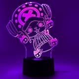 Otaku Lamps Chopper One Piece – Anime Lamp Figure Night Light, 16 Color RGB LED – 3D Anime Room Décor Gift for Otaku