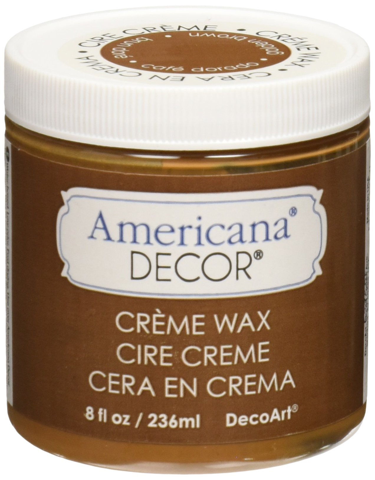 Decoart Transparent Deco Art Americana Decor Creme Wax 8 Oz-Golden Brown