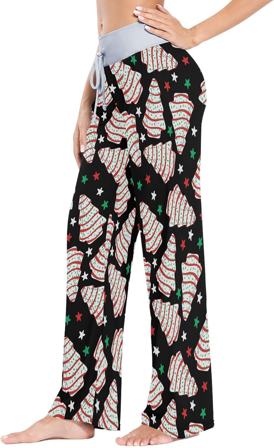 Exnundod Womens's Pajama Pants Christmas Pajama Bottoms Comfy Wide Leg Sleep Pj Yoga Lounge Pants XS-XL - Image 3
