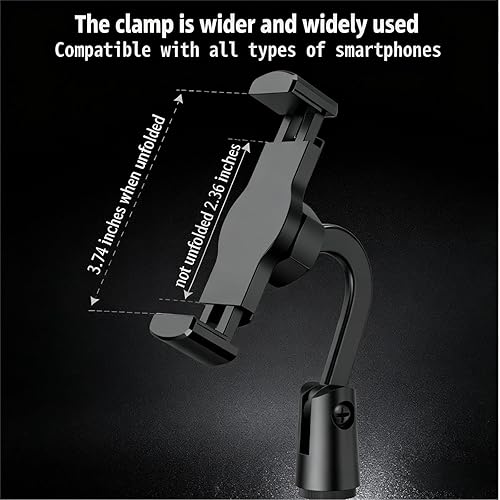 Miniatura 5 de Soporte de teléfono de altura ajustable, soporte de escritorio retráctil giratorio de 360 grados, stent ergonómico, soporte giratorio para teléfono